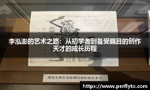 李泓澎的艺术之路：从初学者到备受瞩目的创作天才的成长历程
